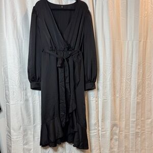 SHEIN (never worn) Elegant Black Wrap Dress